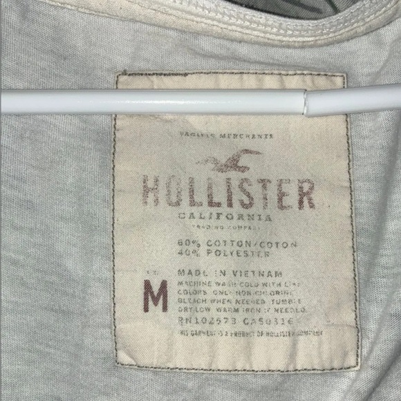 RARE! Hollister babydoll top: White - Picture 2 of 2